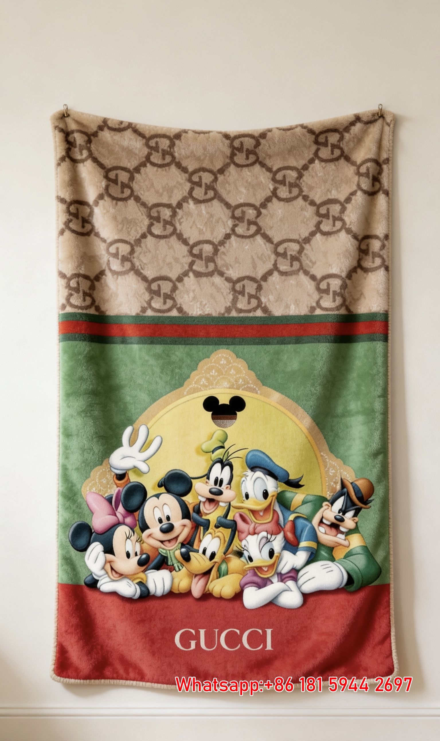Gucci x Disney Mickey & Friends throw  Blanket IMG_2737